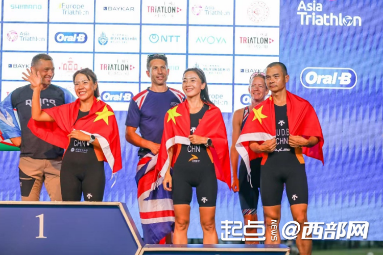 不畏年龄破壁垒！西安选手李卿月勇夺2025亚锦赛铁人三项季军并获世锦赛资格(图2)